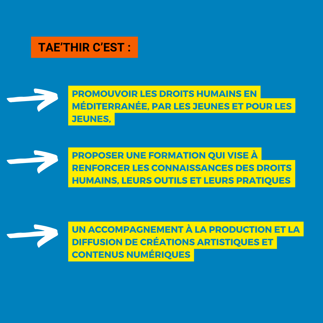 ReseauEuromedFr's tweet photo. Un nouveau projet arrive ! 💫

Le consortium du projet composé du REF, des Instants Vidéos Numérique et  Poétiques, de l’Institut du Caire pour les études des droits de l’Homme et de la ligue de l’Enseignement des bouches du Rhône, en  partenariat avec la LDH et l’IREMMO. https://t.co/wfla5d1G55