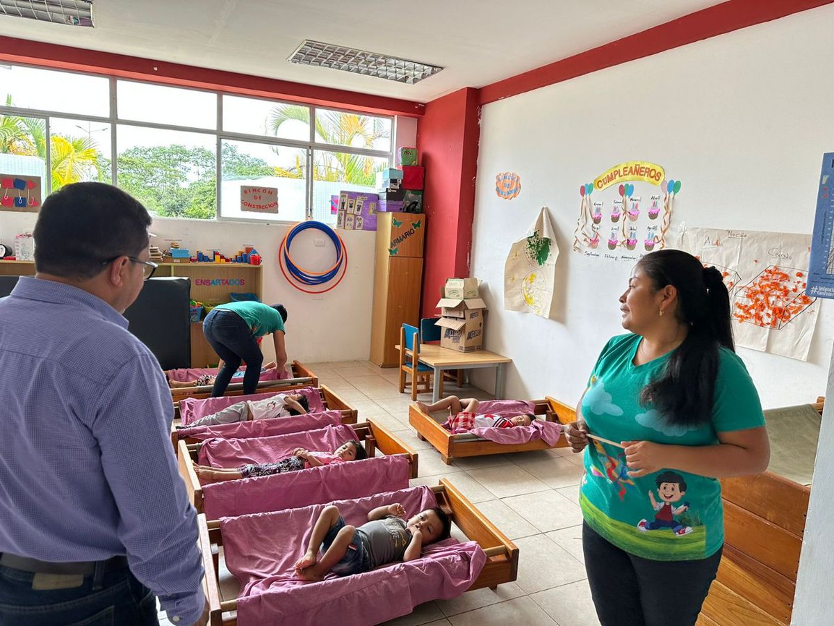 #MoronaSantiago | Visitamos los CDI Shushuich y Sagrado Corazón de la parroquia Sevilla Don Bosco, donde constatamos la atención que reciben nuestros niñas y niños.

El cuidado, estimulación temprana y alimentación son parte de las actividades diarias en las unidades de atención.