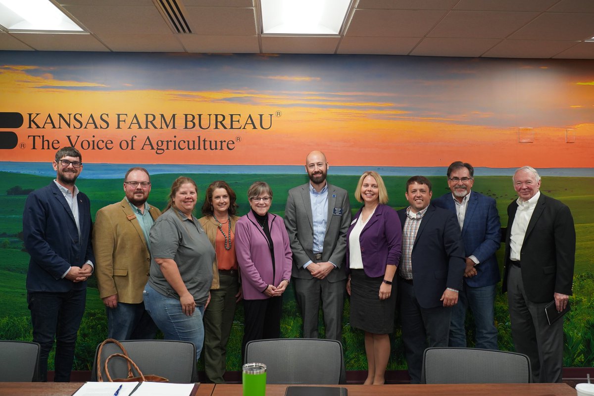 I'm in Manhattan today to talk about the impact Medicaid expansion would have on Kansas farmers &amp; ranchers. The ag industry is the backbone of Kansas' economy, and it relies on strong rural hospitals, low health care costs, and healthy workers to succeed.