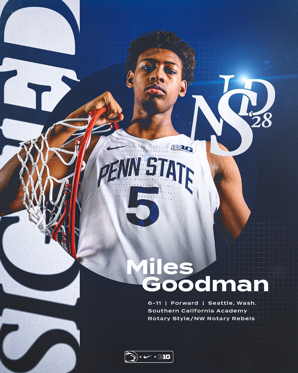 Officially official ✔️ <a href="/Money_Miles_/">Miles Goodman</a> is a Nittany Lion!

▪️ Second-highest ranked signee in program history
▪️ Rivals Top 100 prospect

#WeAre | #PSUSigningDay