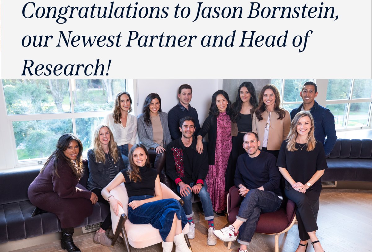 Have you wished @jasondbornstein congrats yet? Read more about Jason's new position as Partner and Head of Research, a new role for our firm that marks our deepened commitment to research as essential to consumer investing: forerunnerventures.com/our-perspectiv…