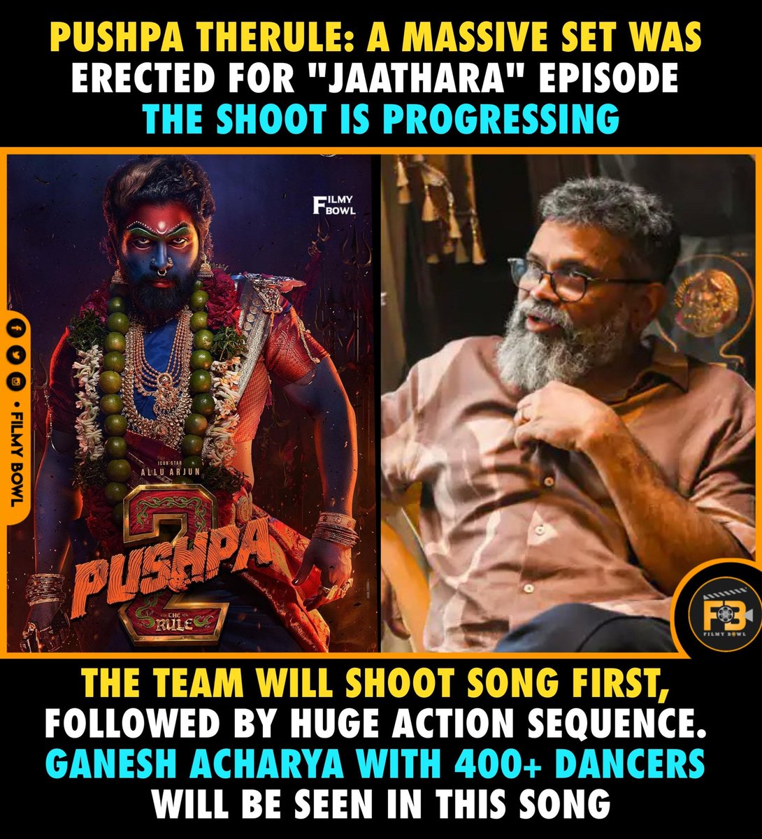 #Pushpa2TheRule Jathara episode 🔥💐

#AlluArjun #GaneshAcharya #Sukumar