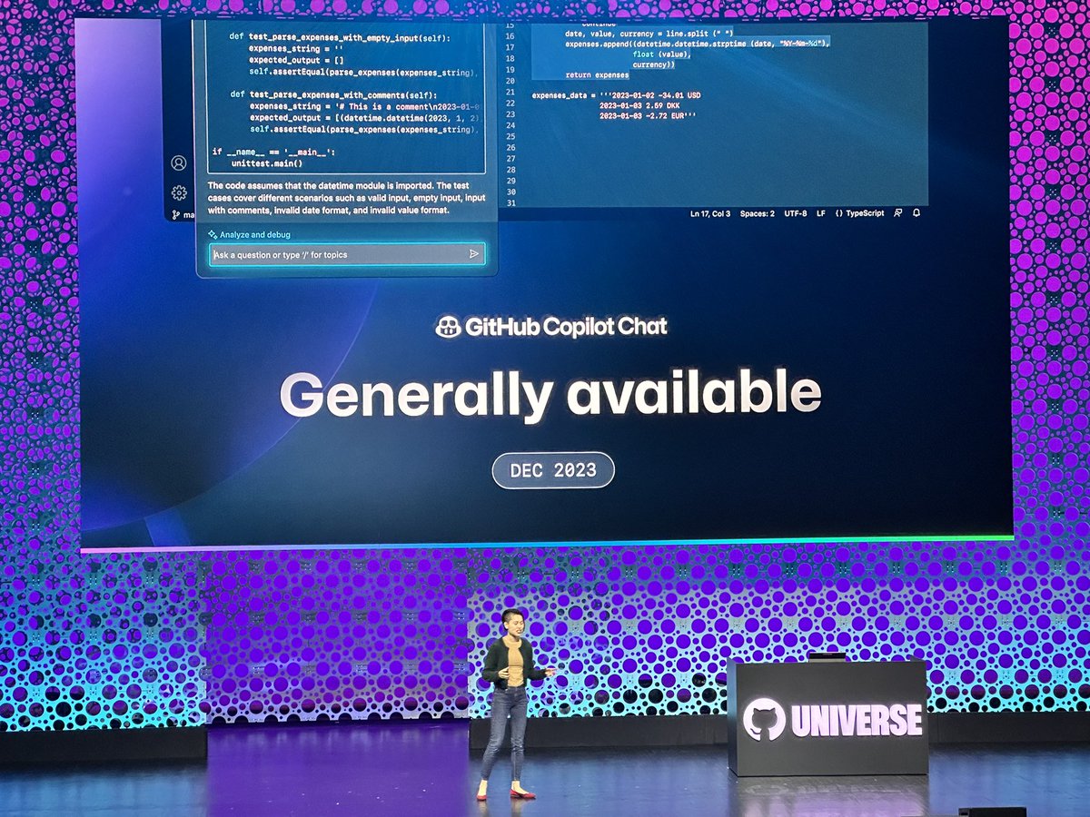 zenarchitects's tweet image. 予想通り、 #GitHub #Copilotchat がGAしました🎉
#GitHubUniverse