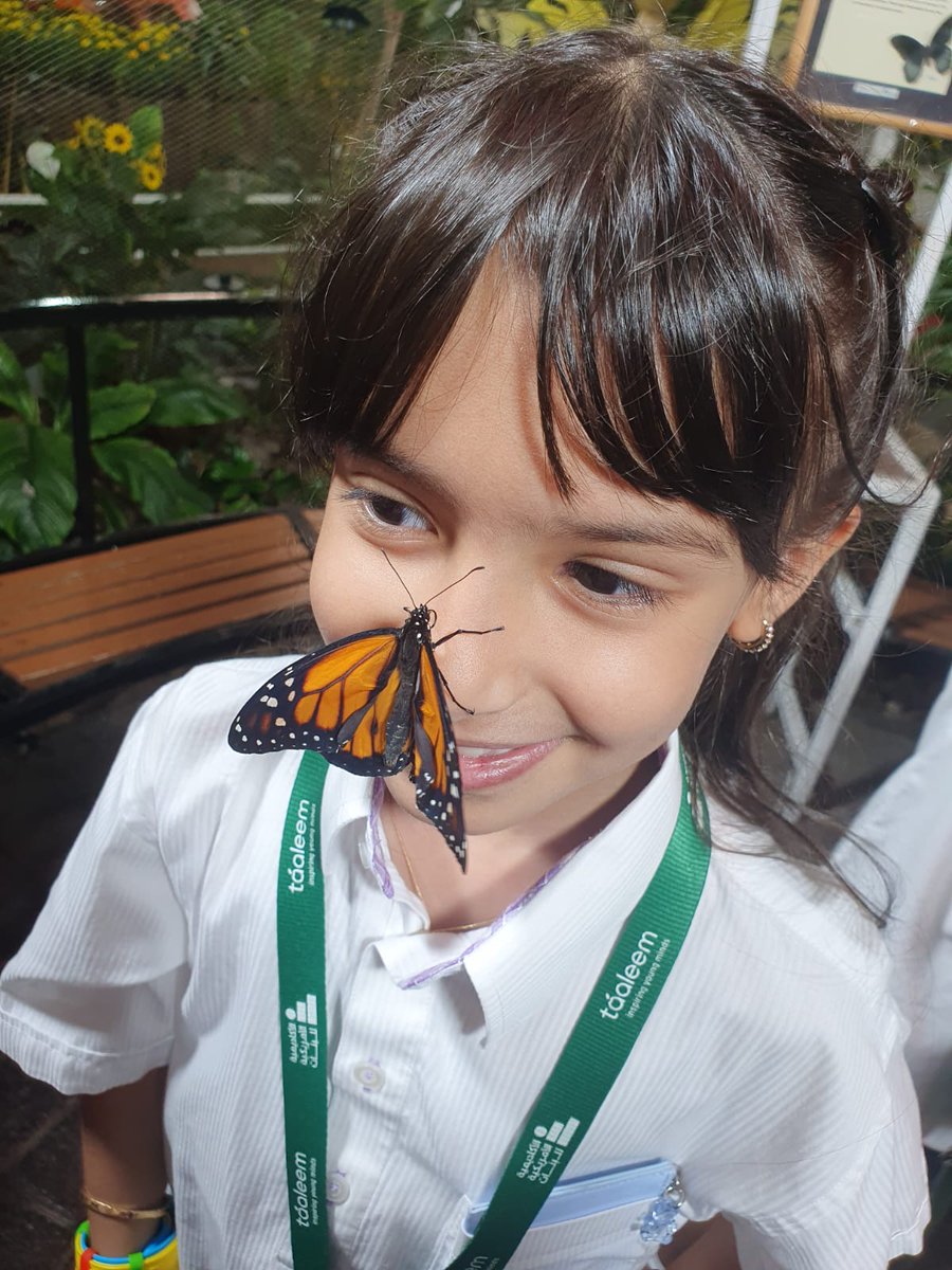 I had a great day Tuesday with our lovely grade 2 students at the Butterfly Garden. We learned many interesting facts and made some special butterfly friends. #AAGDubaiSchool #ProudlyTaaleem