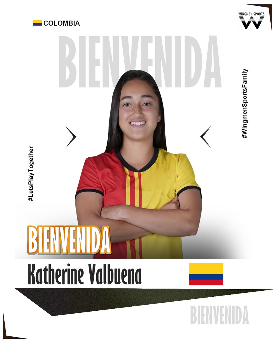 Muy felices de anunciar que Katherine Valbuena es nueva jugadora Wingmen Sports.

Bienvenida a la familia Katherine y esperamos poder hacer grandes cosas juntos.

#WelcomeKatherine #KatherineValbuena #WingmenSportsFamily #LetsPlayTogether #WomensFootball #FutbolFemenino #Colombia