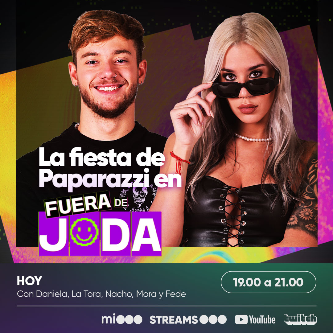 telefe's tweet photo. HOY Nacho y La Tora van a estar en #PaparazziFest2023 mostrandonos en exclusiva todo lo que pasa 🤩 Sumate a las 19hs por https://t.co/ktVtFivF4i y https://t.co/lWWbcNJx9I a #FueraDeJoda 💥 #StreamsTelefe https://t.co/IzJty7Hz4W