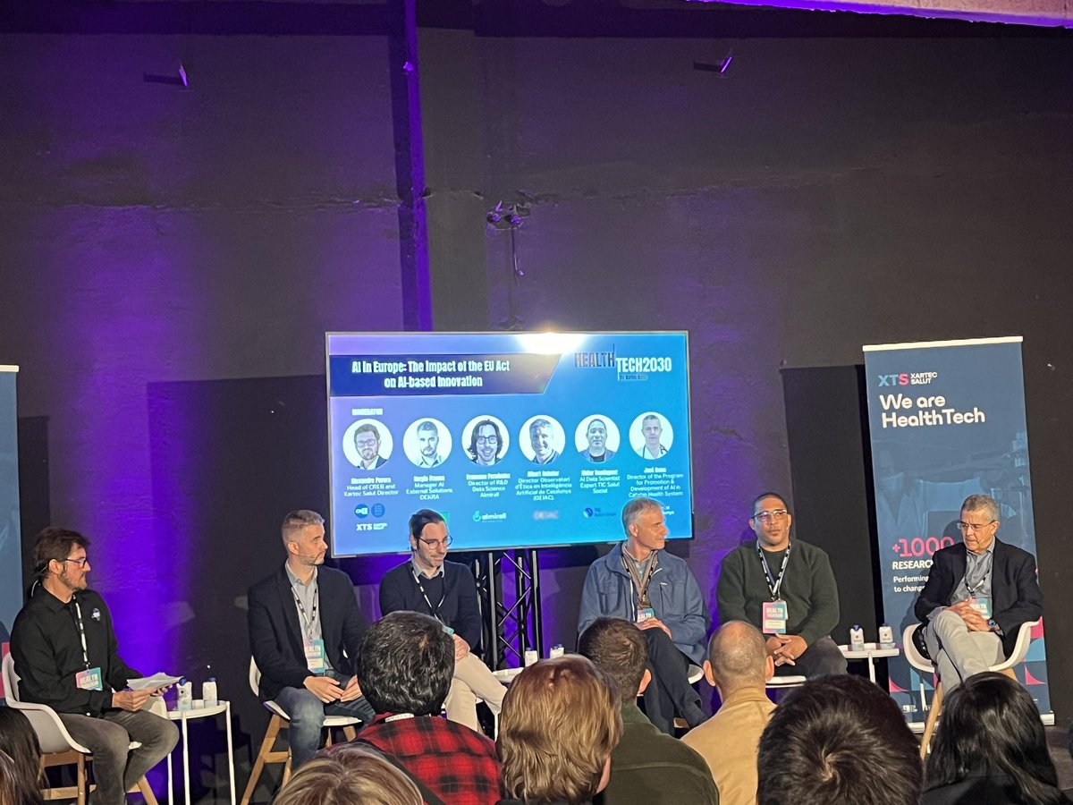 mireiafeu's tweet photo. #HealthTech2030 de @XartecSalut a la @Naubostik State of art of the impact of the EU act on AI-based innovation amb @JoseIbeas1 @I3ptT @parctauli https://t.co/k9baf60JI1