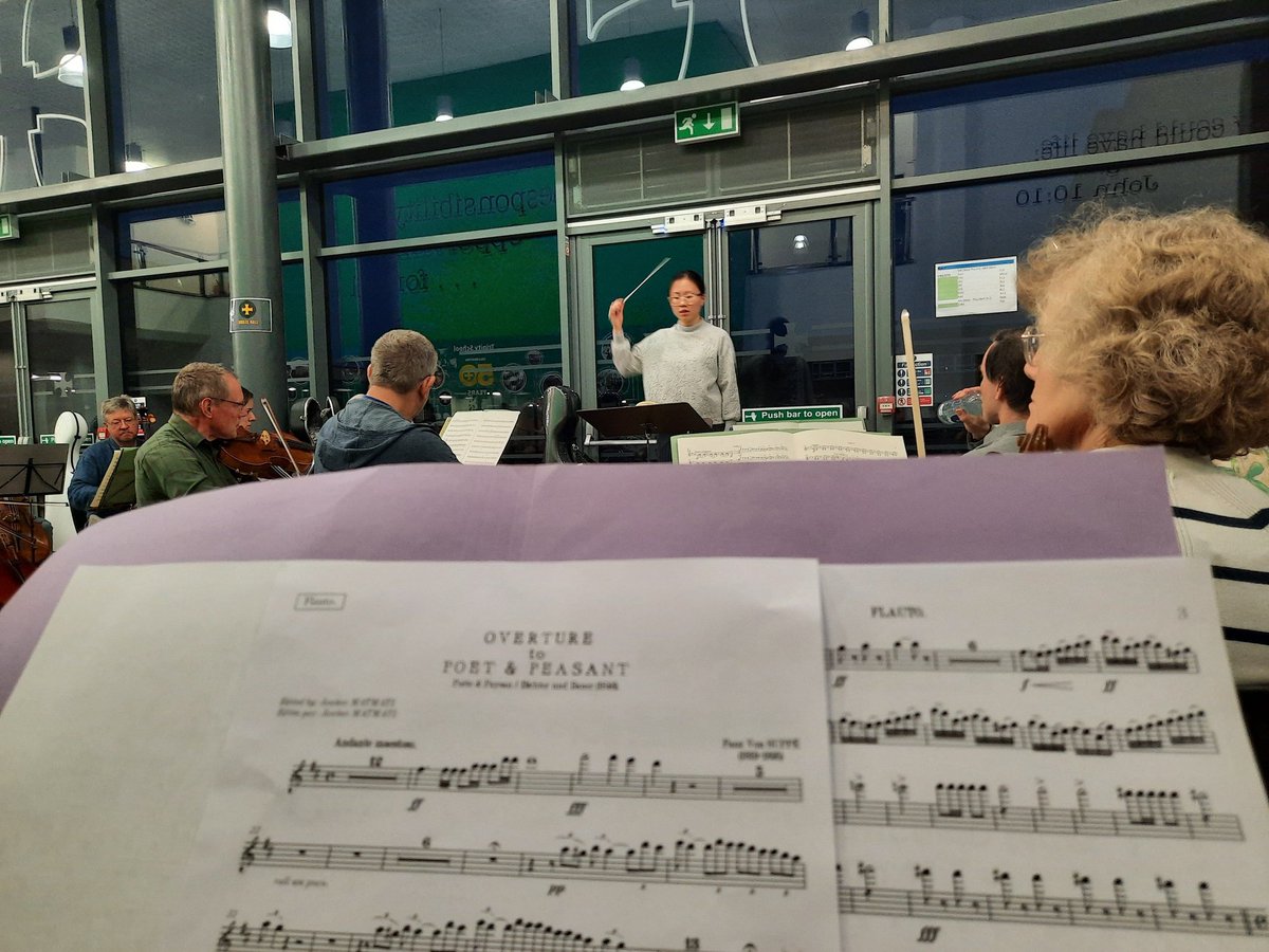 COCOrchestra's tweet photo. We are looking forward to our winter concert. 
We have been enjoying our rehearsals with Peggy... 

#livemusic 
#Cumbria #classical #Dvorak #Vonsuppé #Bruch #violinconcerto

@RCSconducting https://t.co/m87iBC4WaK