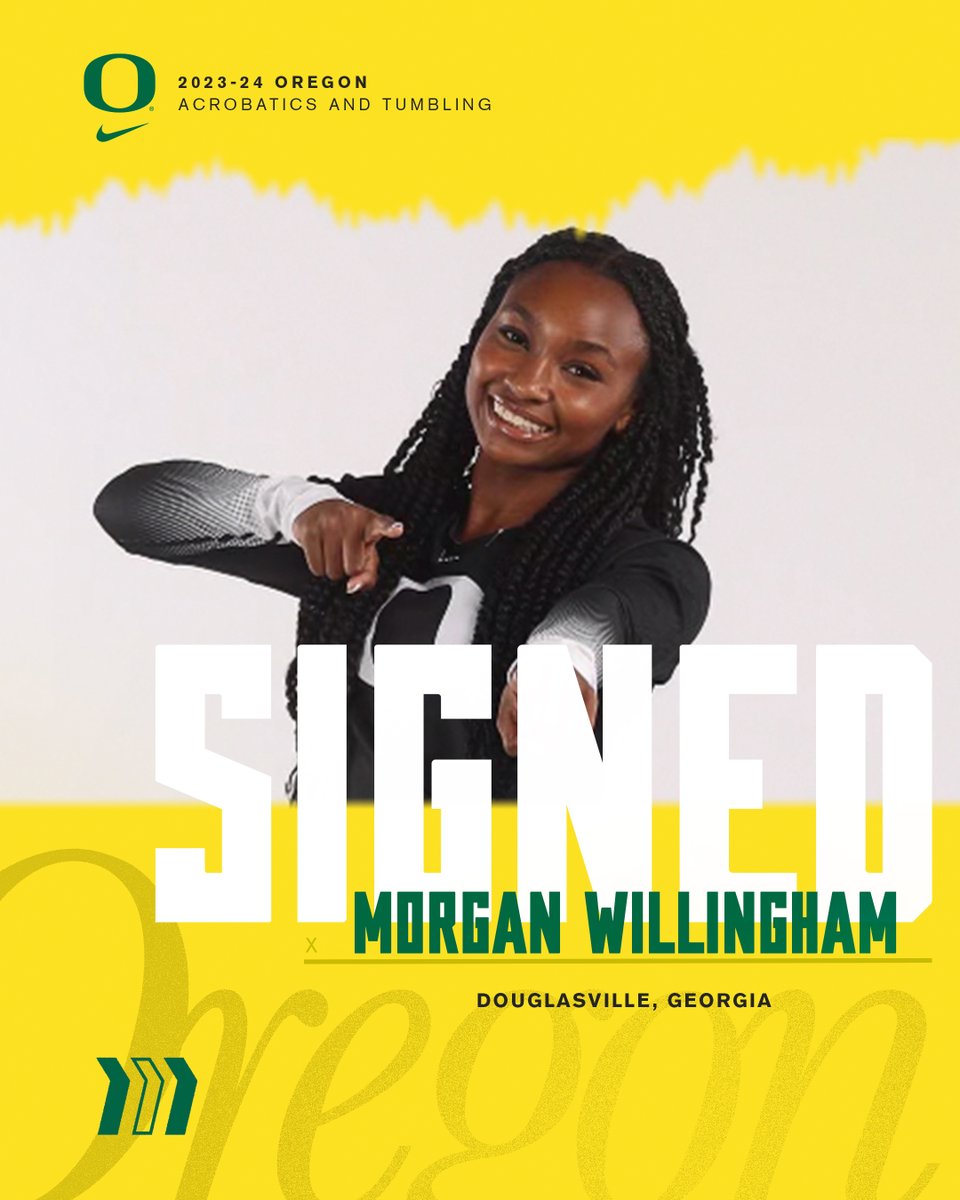 𝓢𝓲𝓰𝓷𝓮𝓭✍️

Welcome to The Flock, Morgan 🦆

#GoDucks | #Power