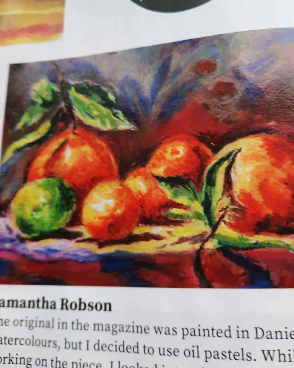LymphomaLass's tweet image. Delighted to come home today to find my piece "Citrus Fruit Still Life" in the SAA (Society of All Artists) quarterly magazing "Paint &amp;amp; Create".

#citrusfruit  #orangefruit  #citrusfruits  #fruitart  #fruitstilllife