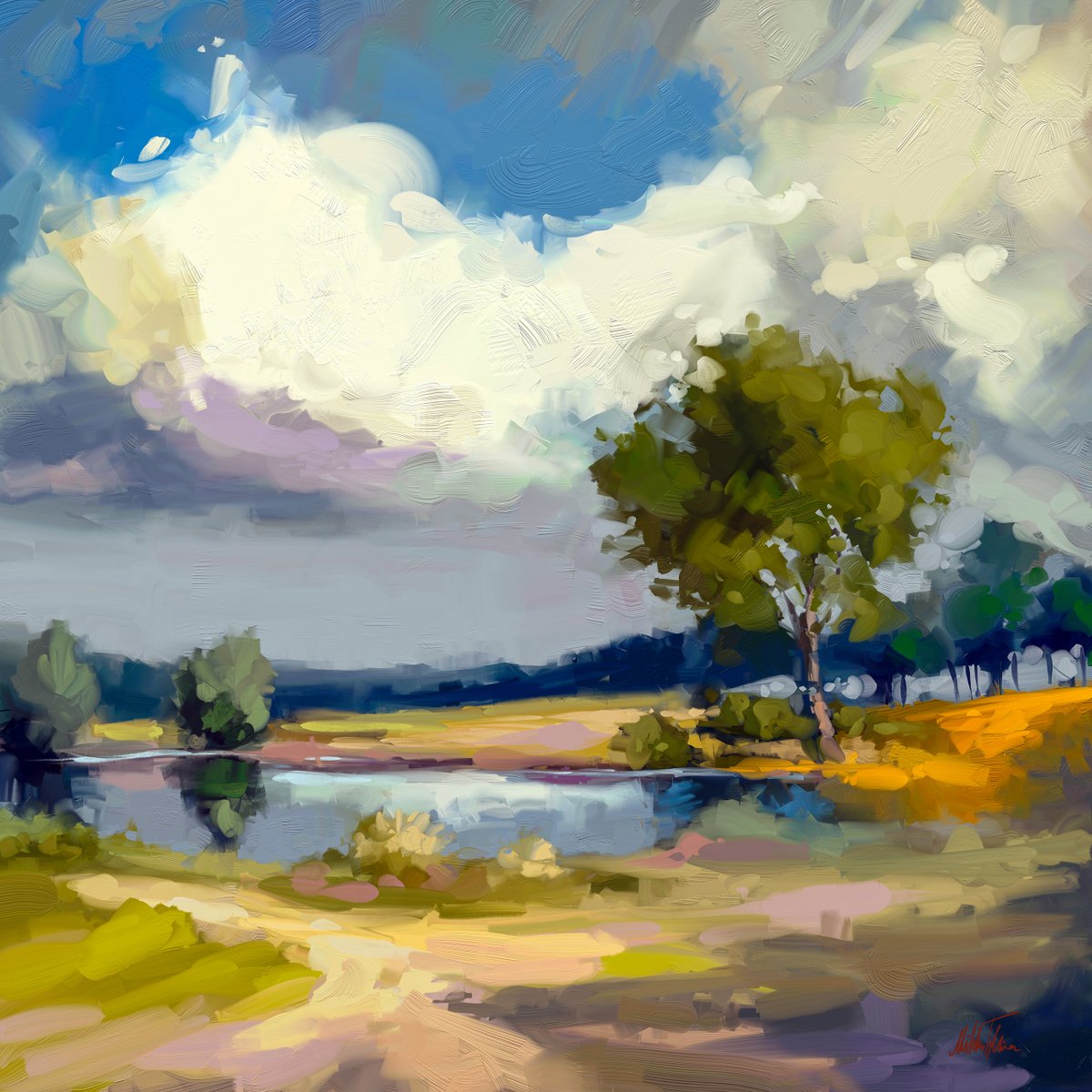MikkoTyllinen's tweet photo. ~ Cloudy summer day ~
Digital oil painting

#painting #artwork #landscapepainting #ArtistOnTwitter https://t.co/i1FcuNZmGW
