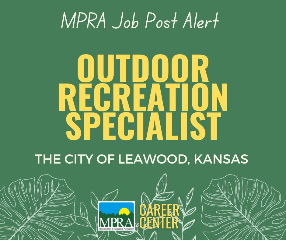 Do you have experience in leading teambuilding exercises❓ Do you have experience in walking groups through a challenge course❓ 
THE CITY OF LEAWOOD, KANSAS is looking for an Outdoor Recreation Specialist 
members.mopark.org/jobs/Details/o…