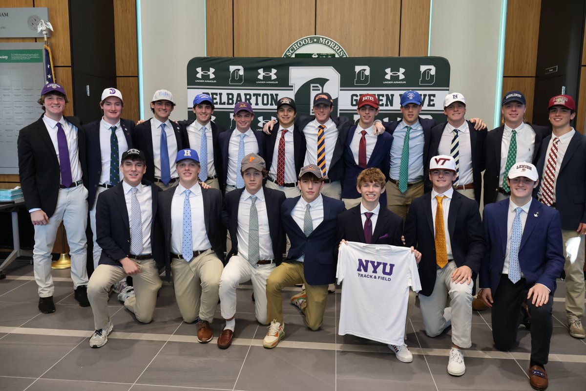 Delbarton Athletics (@delbartonsports) on Twitter photo Congrats to our 19 Green Wave athletes who signed NCAA National Letters of Intent today to continue their athletic journey on the collegiate level next year. The signing day was represented by <a href="/DelbyBaseball/">Delbarton Baseball</a> <a href="/DelbartonLax/">Delbarton Lacrosse</a> <a href="/DelbartonHockey/">Delbarton Hockey</a> <a href="/DelbartonSoccer/">DelbartonSoccer</a> and @delbarton Track Congrats to our 19 Green Wave athletes who signed NCAA National Letters of Intent today to continue their athletic journey on the collegiate level next year. The signing day was represented by <a href="/DelbyBaseball/">Delbarton Baseball</a> <a href="/DelbartonLax/">Delbarton Lacrosse</a> <a href="/DelbartonHockey/">Delbarton Hockey</a> <a href="/DelbartonSoccer/">DelbartonSoccer</a> and @delbarton Track