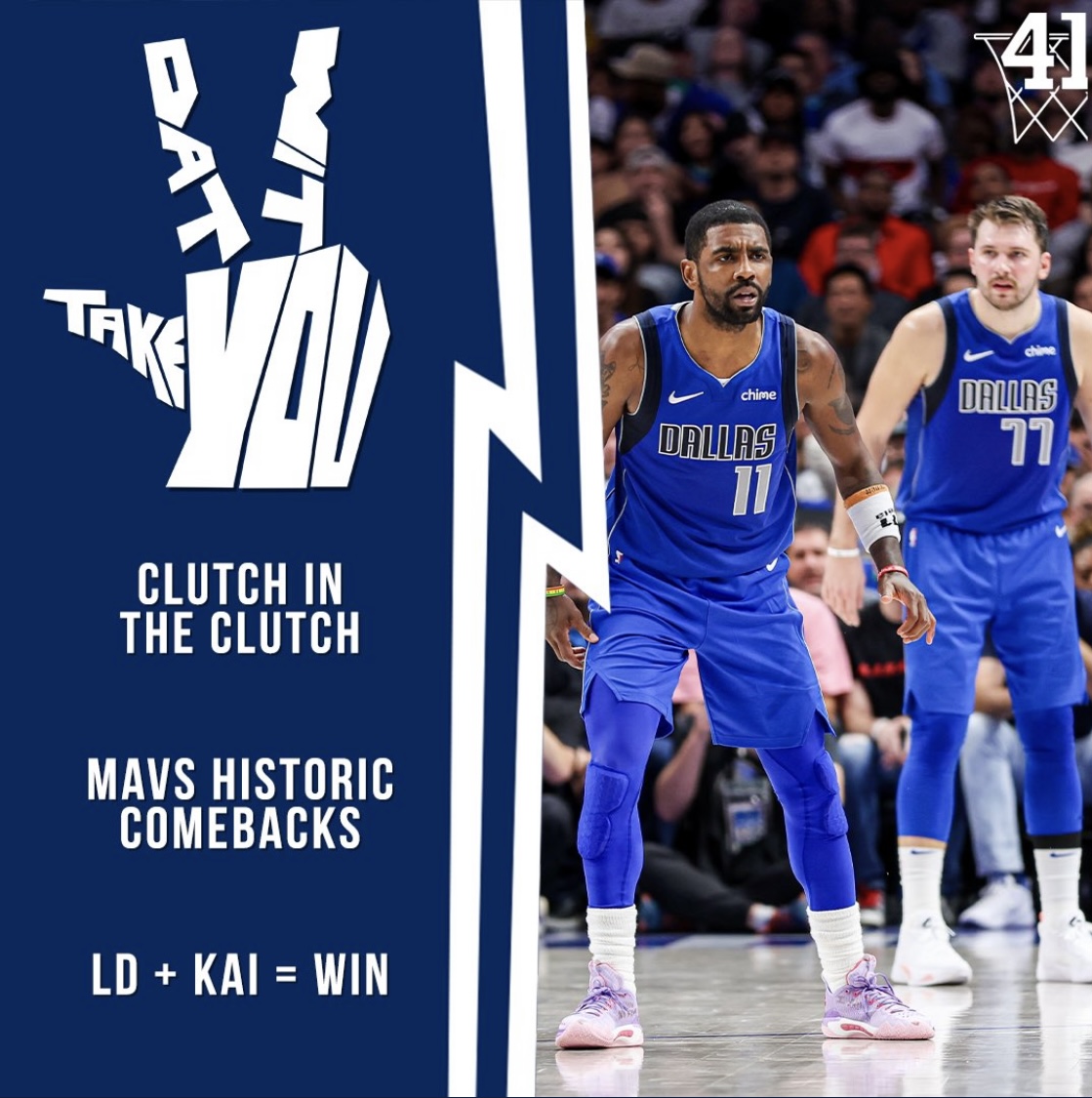 🏀 Is Mavs 6-0 record in the clutch a fluke? 🏀 Is increased pace helping? I show you how. 🏀 What's behind the Luka/Kyrie chemistry? @MFollowill & I discuss on this week's 'Take Dat Wit You' Mavs pod 📺 Watch here: youtu.be/rmFTS6vf9bE?si…