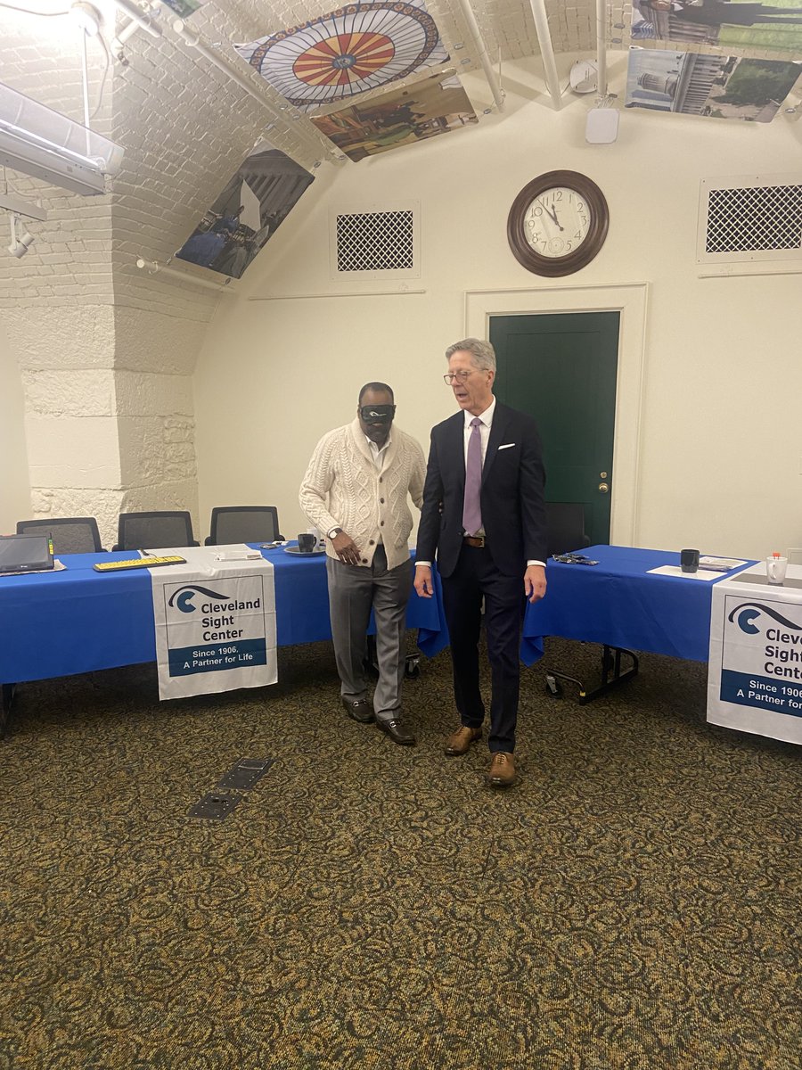 Thank you Cleveland Sight Center for coming to the Statehouse and providing a vital blindness awareness training.