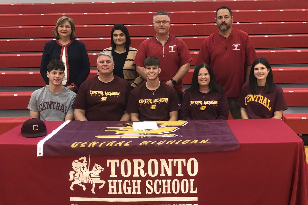 Rob Metzger (@rmetzgerwtov9) on Twitter photo A pair of Division I signings today at Toronto! Volleyball standout <a href="/HannahDobbs11/">Hannah Dobbs</a> is headed to <a href="/umbcvolleyball/">UMBC Volleyball</a>, while baseball standout Dom Bouscher makes it official with <a href="/CMUBaseball/">Central Michigan Baseball</a>. Congrats!! A pair of Division I signings today at Toronto! Volleyball standout <a href="/HannahDobbs11/">Hannah Dobbs</a> is headed to <a href="/umbcvolleyball/">UMBC Volleyball</a>, while baseball standout Dom Bouscher makes it official with <a href="/CMUBaseball/">Central Michigan Baseball</a>. Congrats!!