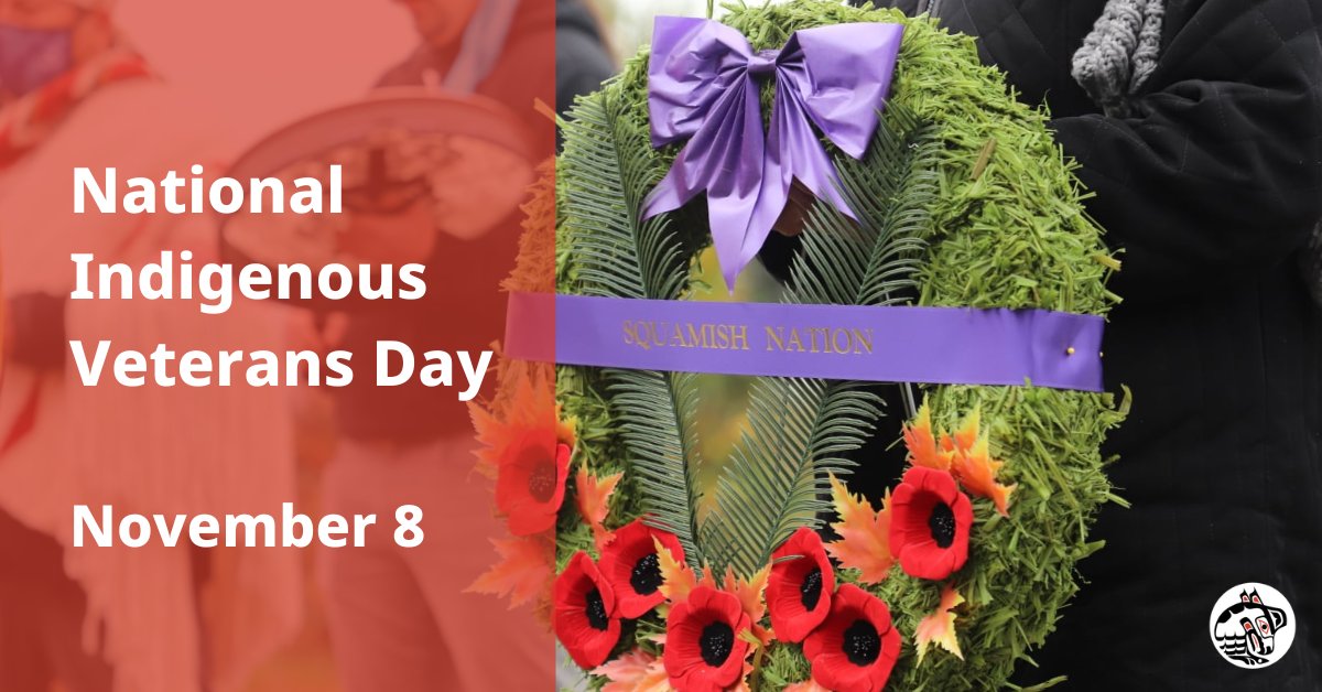 Haw k’et máynexw Kwétsi-wit na nam Xeyx (Lest we forget, those who went to war.) Today, on #NationalIndigenous Veterans Day, we honour the service of countless Indigenous Veterans whose sacrifices and contributions were not recognized until 1994. #LestWeForget