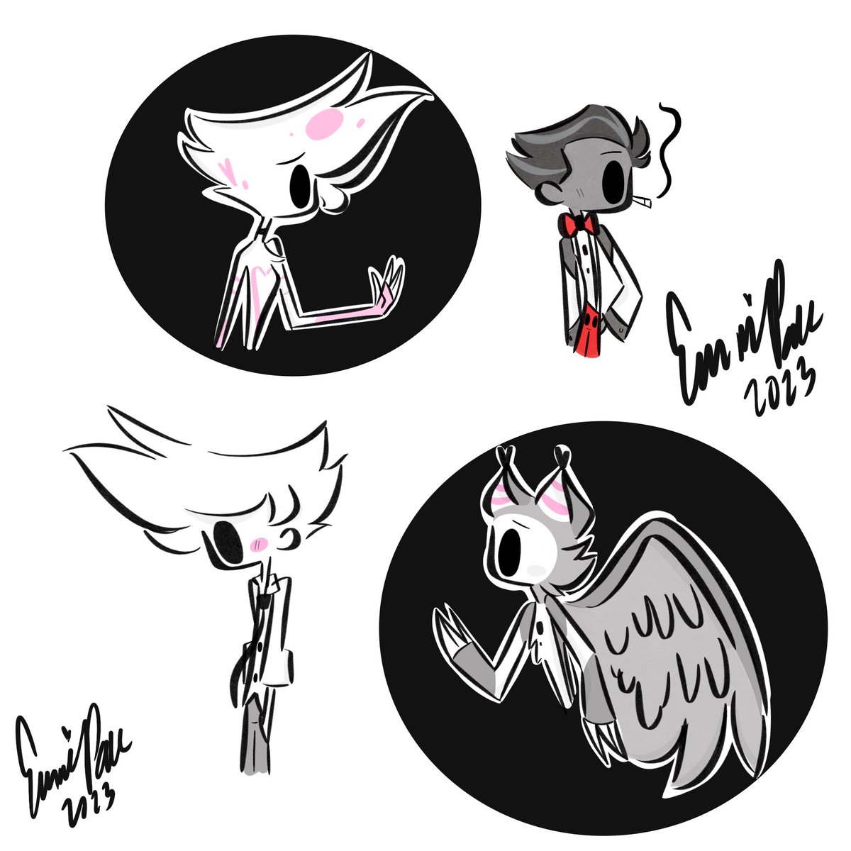 ❤️🖤 #HazbinHotel #HazbinHotelFanart #AngelDust #Huskerdust #vivziepop #HazbinHotelAngelDust #Doodles #drawings #Hazbinhotelart #angelxhusk