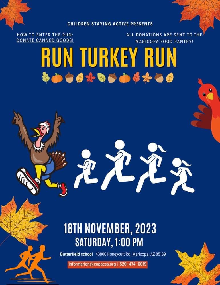 Here’s a chance to support the community while staying active before the holidays! Thank you }#ChildrenStayingActive!