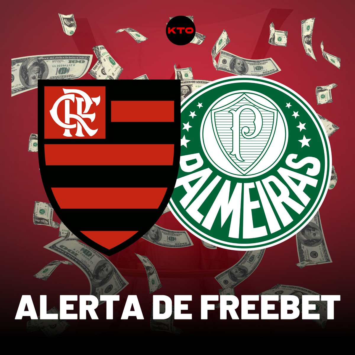 KTO_brasil's tweet image. 🤑 QUER UMA FREEBET NO JOGAÇO DO DIA? 🤑

O sueco está inspirado nessa semana e já vamos às regras:

1⃣ Seguir a KTO
2⃣ Dar RT nesse post
3⃣ Comentar o resultado de Flamengo x Palmeiras + quem vai marcar os gols

✔ Acertou o resultado = R$20 em freebet
✅ Cravou tudo = R$100 em…
