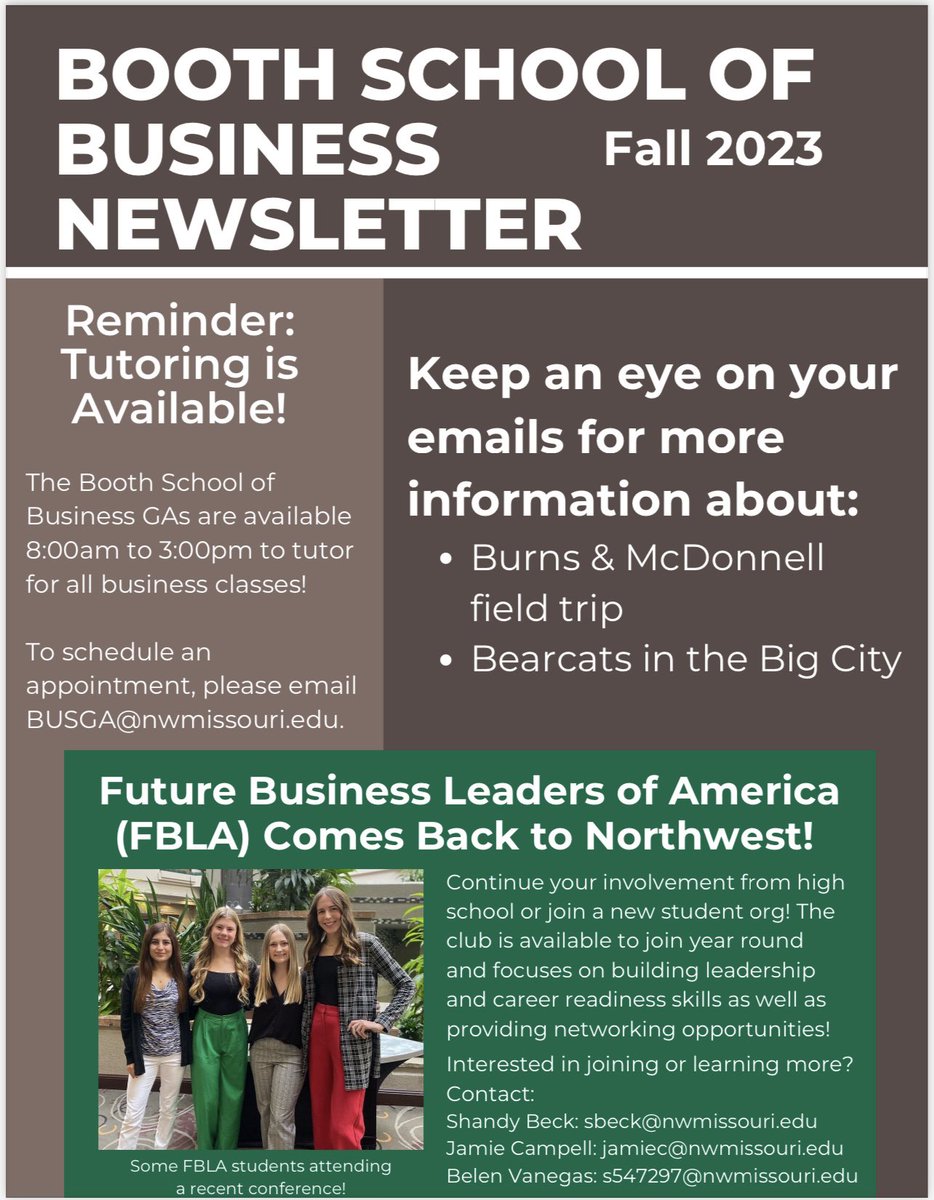 Check your school emails to read the full fall newsletter!!!