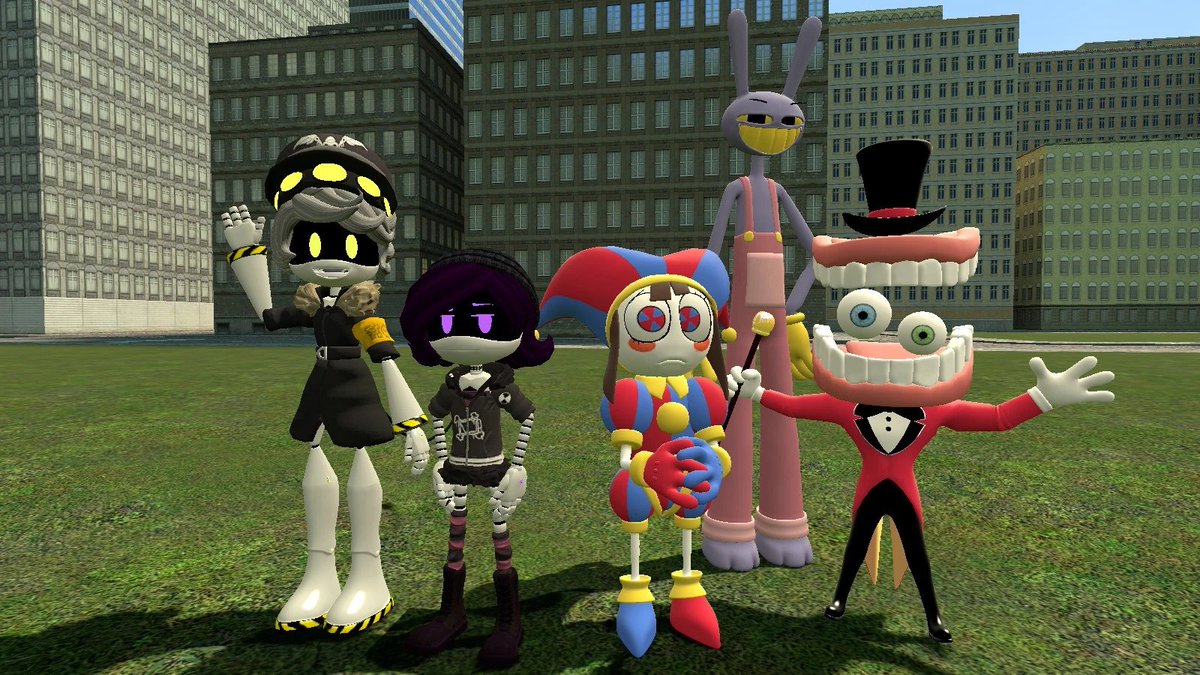 SlenderKidz's tweet photo. The Glitch characters getting ready for GlitchX!
#GlitchProductions #LiamVickersAnimations #gooseworx #MurderDrones #TheAmazingDigitalCircus #TADC #GarrysMod #Gmod https://t.co/BtkIrYqFgd