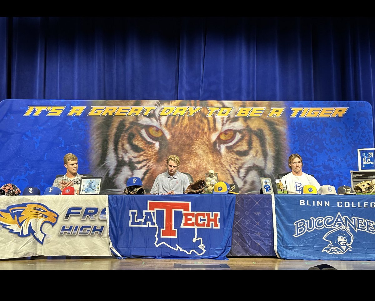Frenship Baseball (@frenshipbsbl) on Twitter photo Congratulations to these young men! Signed their NLI today!! Proud of you fellas!
<a href="/OdessaCBaseball/">Odessa College Baseball</a> <a href="/bryce10leblanc/">Bryce LeBlanc</a> <a href="/LATechBaseball/">LA Tech Baseball</a> <a href="/BrooksRoberson3/">Brooks Roberson</a> <a href="/BlinnBaseball/">Blinn College baseball</a> <a href="/LandonHutcheso5/">Landon Hutcheson</a> Congratulations to these young men! Signed their NLI today!! Proud of you fellas!
<a href="/OdessaCBaseball/">Odessa College Baseball</a> <a href="/bryce10leblanc/">Bryce LeBlanc</a> <a href="/LATechBaseball/">LA Tech Baseball</a> <a href="/BrooksRoberson3/">Brooks Roberson</a> <a href="/BlinnBaseball/">Blinn College baseball</a> <a href="/LandonHutcheso5/">Landon Hutcheson</a>