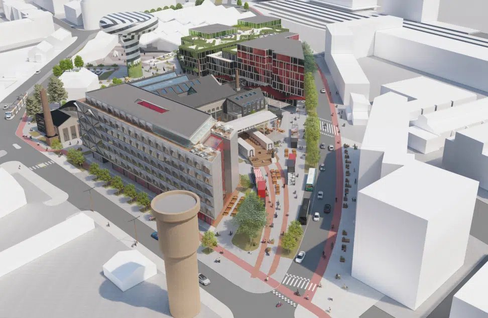 Tallinn City Government has just approved the detailed planning of the back area near the Balti Jaama Market. There's a plan to build a very quirky building over there 👀