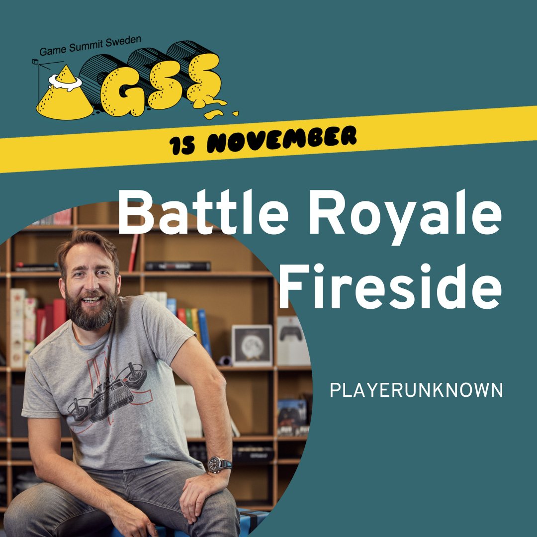 We are happy to announce that we have a special guest coming to Game Summit Sweden: PLAYERUNKNOWN. @PPROD Get your ticket here: dataspelsbranschen.confetti.events/game-summit-sw…