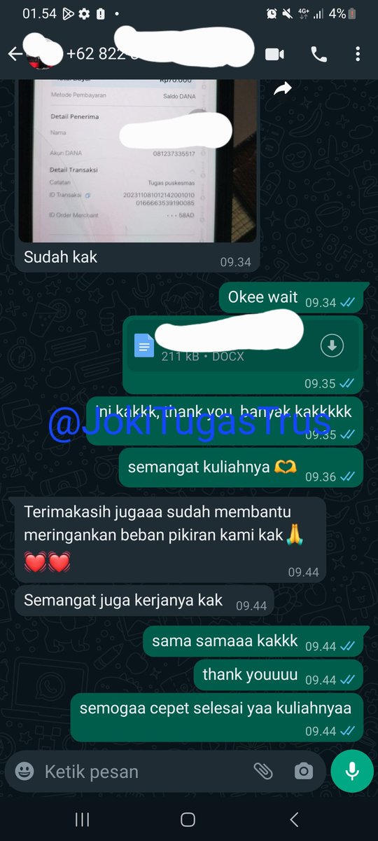 JokiTugasTrus's tweet photo. Testimoni Joki tugas di Joki Tugas Trus! #jokitugaskuliah #JokiTugasKeperawatan #jokitugasmurah https://t.co/nuZdGSINnv