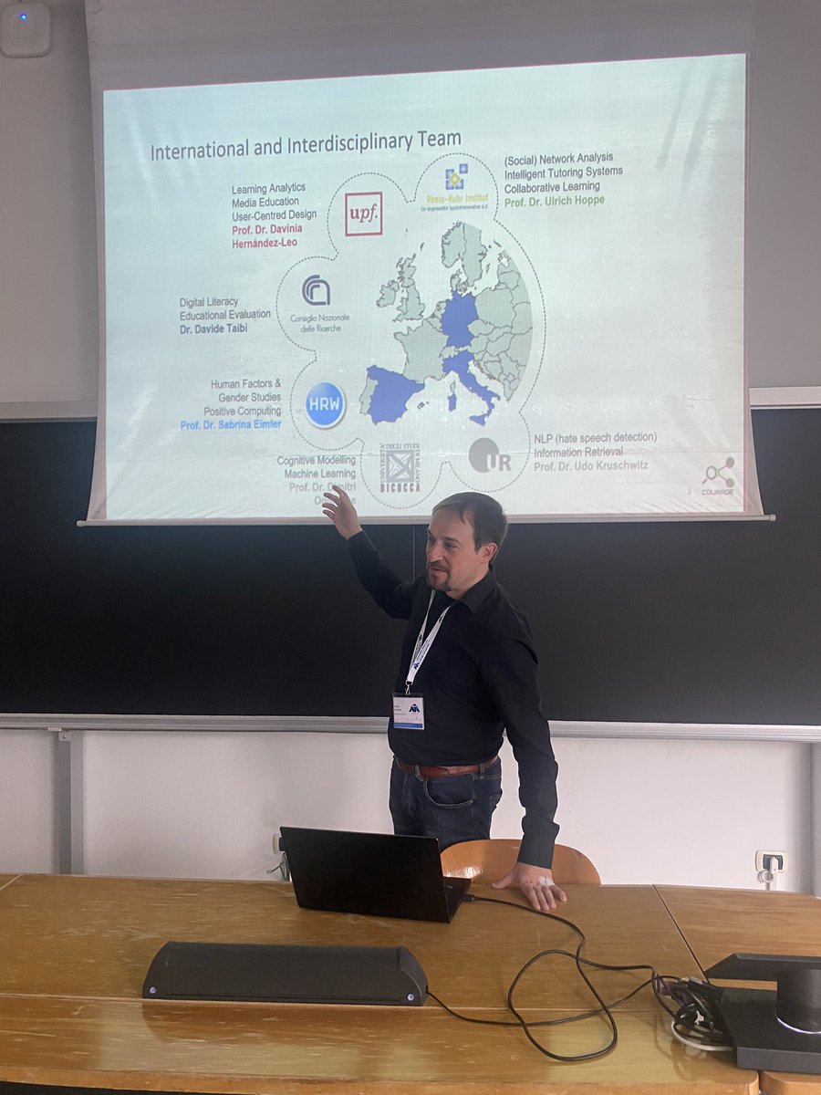 The #courageproject also present at #AIxAI23 in Rome within the #AIxEDU workshop aixedu.pa.itd.cnr.it