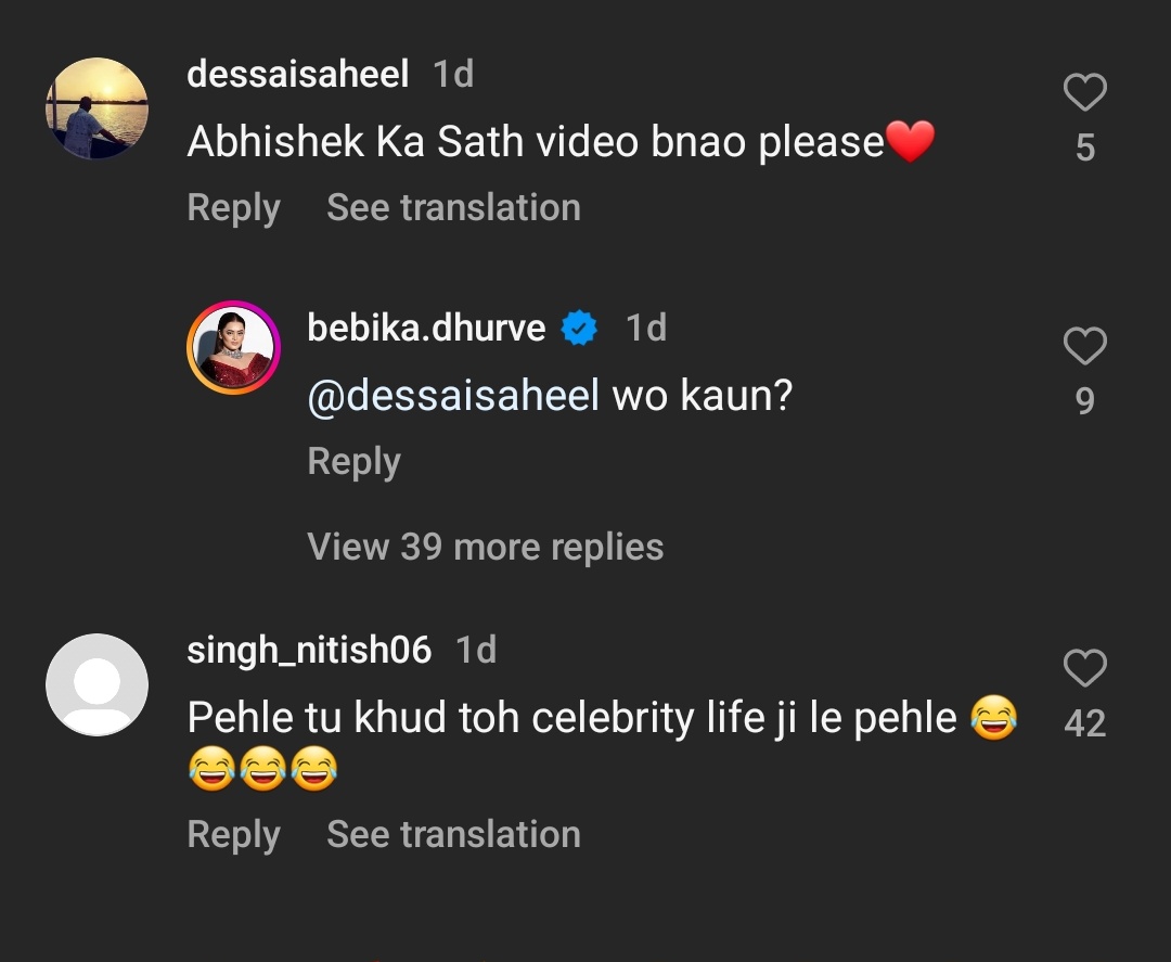 behappydude11's tweet image. #Bebika literally stalks and gets every update of @AbhishekMalhan4 it seems😂

She might have seen #AbhishekMalhan reply to one of the cmnt...

And she did the same....😭😭😂😂

#Bebishek 💔

#Abhiya #JiyaShankar