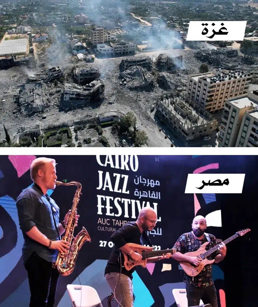s_hm2030's tweet photo. - موسم الرياض: 😭
.
- مهرجانات مصر: 🤐
.
.
"قاتل الله الاستشراف"👇
.
#غزة_تباد_ومصر_تحتفل https://t.co/cKh5wySJlp