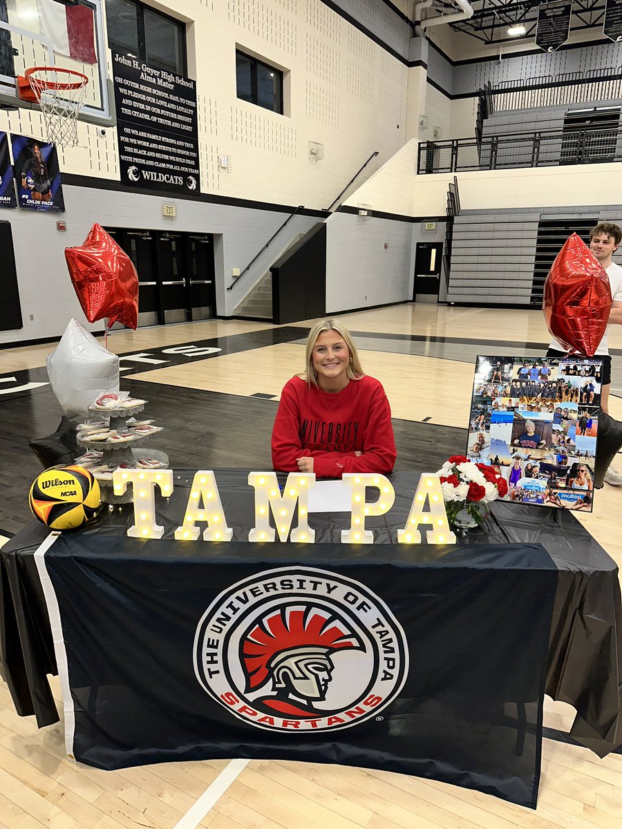 It’s official!  Congrats <a href="/MadHokanson/">Madelynn Hokanson ‘24</a> 
We are excited to watch you play @TampaBeachVB 
<a href="/GuyerVolleyball/">Guyer Volleyball</a> 
<a href="/madfrog_beach/">Madsand</a> 
<a href="/HokansonDon/">Don Hokanson</a>