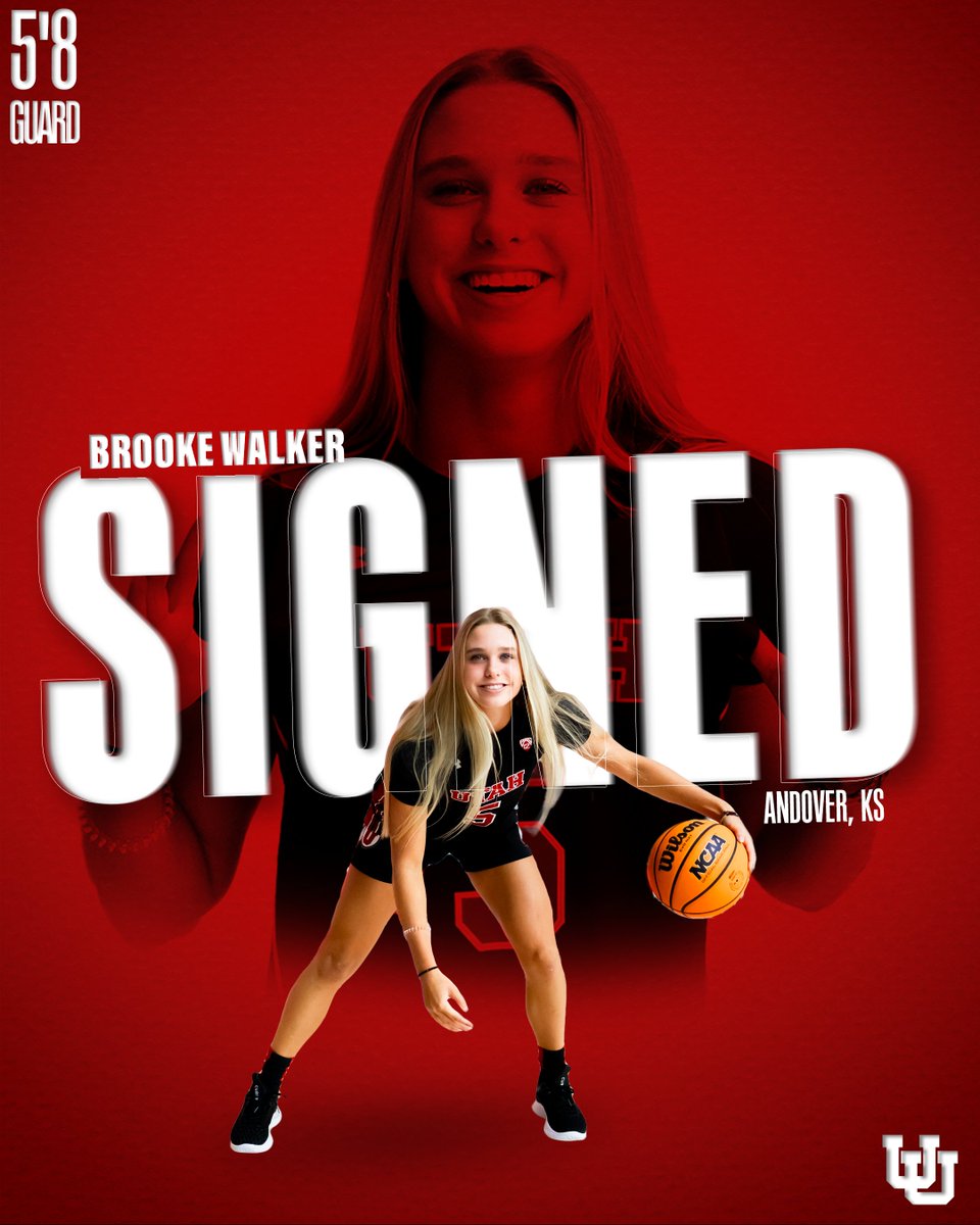Utah Women’s Basketball (@utahwbb) on Twitter photo SIGNED: An ESPNW Top 💯 recruit in the class of 2024, coming to SLC from Kansas, Brooke Walker. #newute
<a href="/brooke_walker3/">Brooke Walker</a> SIGNED: An ESPNW Top 💯 recruit in the class of 2024, coming to SLC from Kansas, Brooke Walker. #newute
<a href="/brooke_walker3/">Brooke Walker</a>