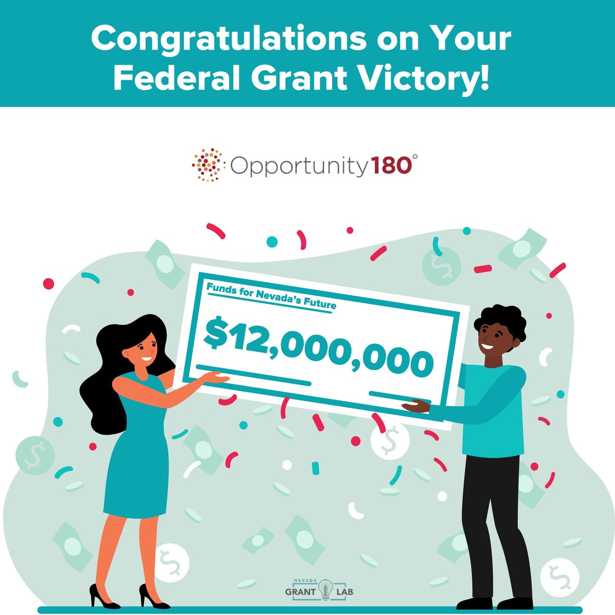Nevada GrantLab (@nvgrantlab) on Twitter photo CONGRATS to <a href="/opportunity180/">Opportunity 180</a> for securing a $12 million Credit Enhancement Grant from the U.S. Dept of Education! 🎉 The funds help give schools more flexibility for resources to flow directly to classrooms and students, instead of facility costs. CONGRATS to <a href="/opportunity180/">Opportunity 180</a> for securing a $12 million Credit Enhancement Grant from the U.S. Dept of Education! 🎉 The funds help give schools more flexibility for resources to flow directly to classrooms and students, instead of facility costs.