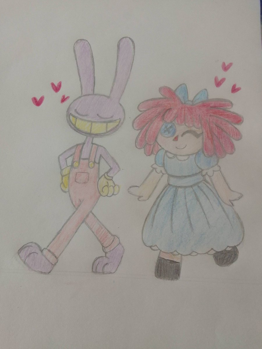 DraWithMag's tweet photo. No quise dejar solito a Jax, así que le dibuje una parejita ❤️
#Jaxxragatha #theamazingdigitalcircus https://t.co/nLquPFPkY4