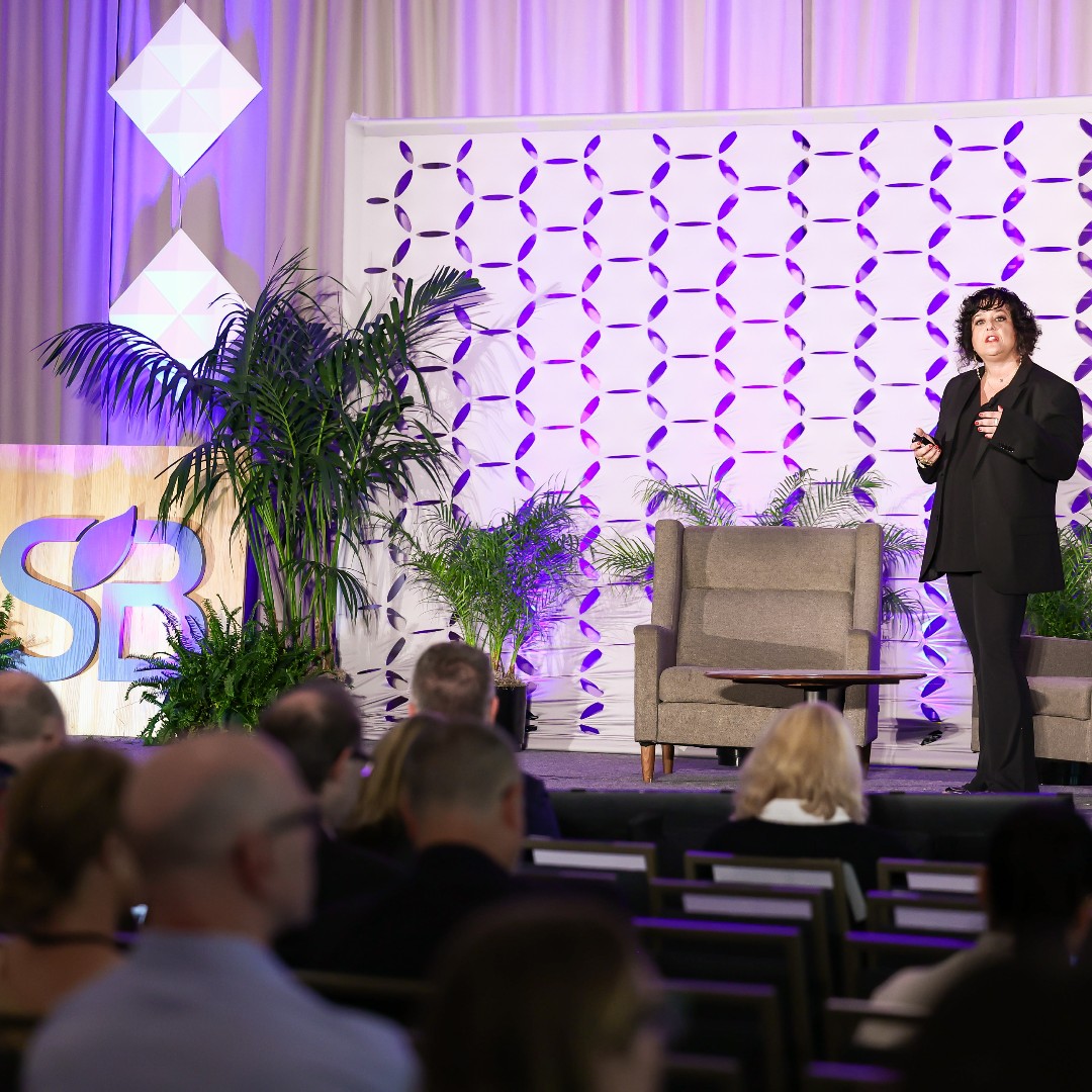 VerticalHarvest's tweet photo. Talk about lighting up the stage...

@verticalnona on point at @sustainbrands in San Diego !

https://t.co/sK9n3nlqWE https://t.co/wi0PsXGwFA