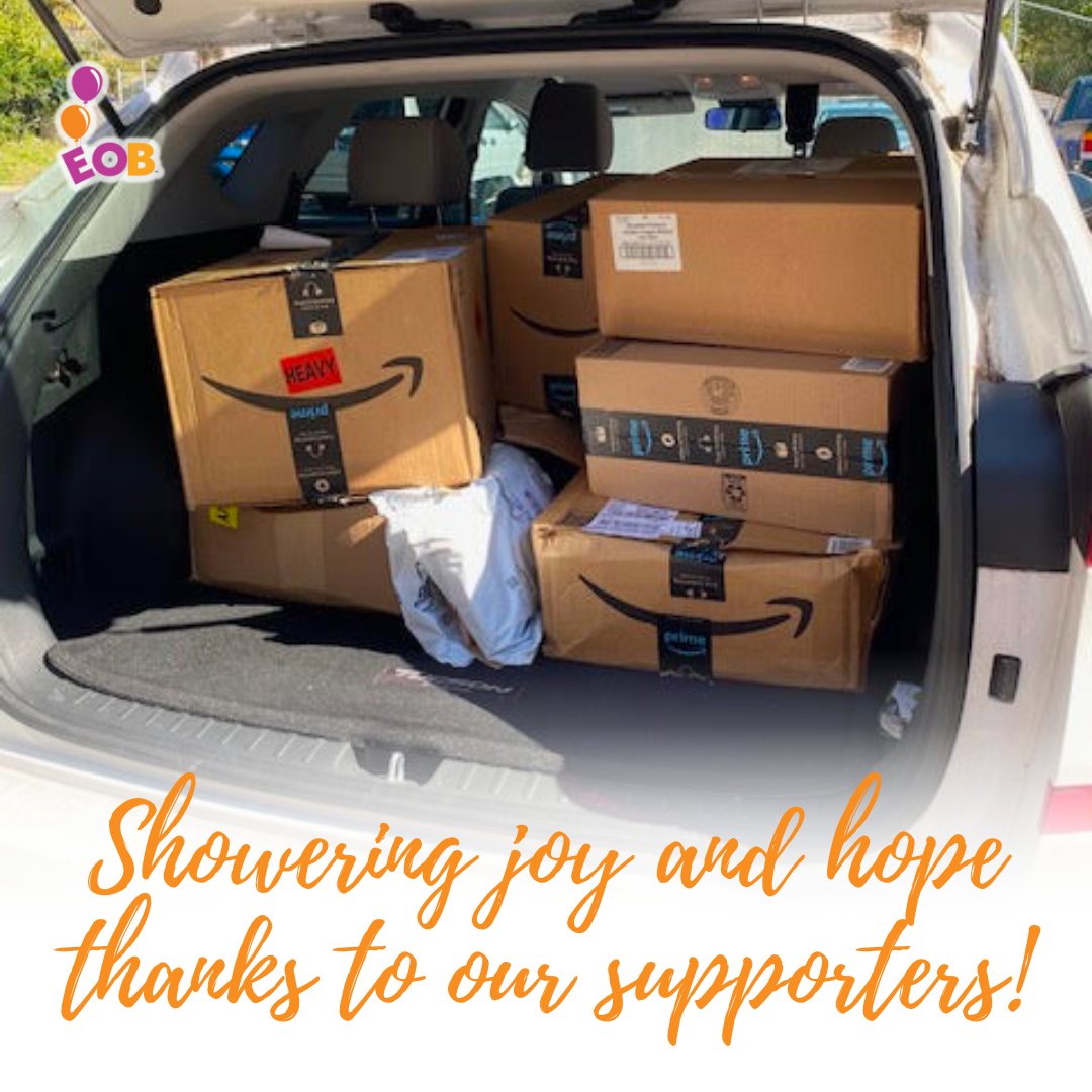 Another happy pick up at the post office of birthday goodness for this month’s birthdays. Thanks to our amazing supporters and gift wish specialists—we are showering kids experiencing homelessness with joy and hope. extraordinarybirthdays.org