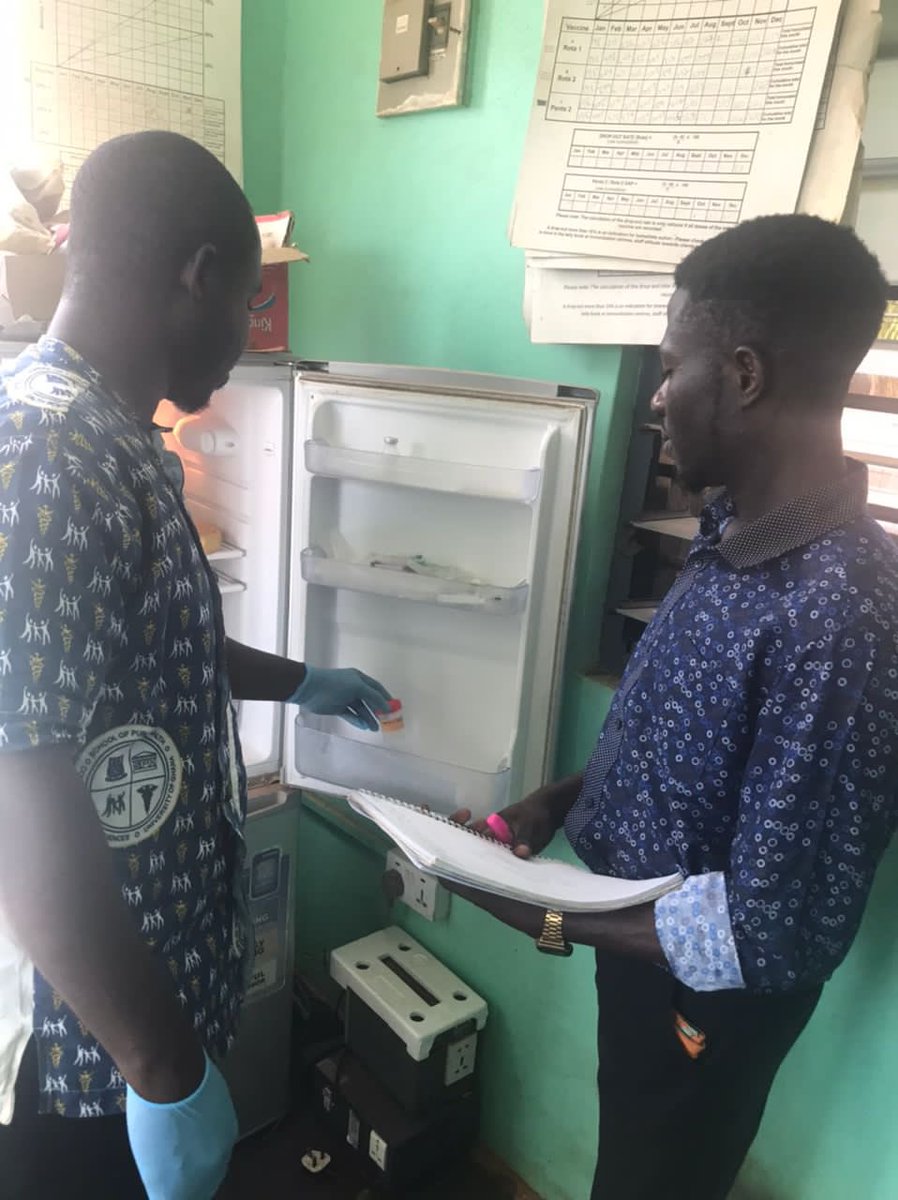 Our students receive training in the management and handling of cold chain vaccines at the vocational training stations.

#FNBSPH #PublicHealth #UHAS #Ghana