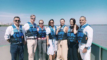 Gracias a la Alcaldía de Barranquilla por invitarnos a disfrutar de un memorable  trayecto por el Río Magdalena con el nuevo “ríobus”, el #Karakali.   Una apuesta importante para el transporte intermodal en la ciudad.