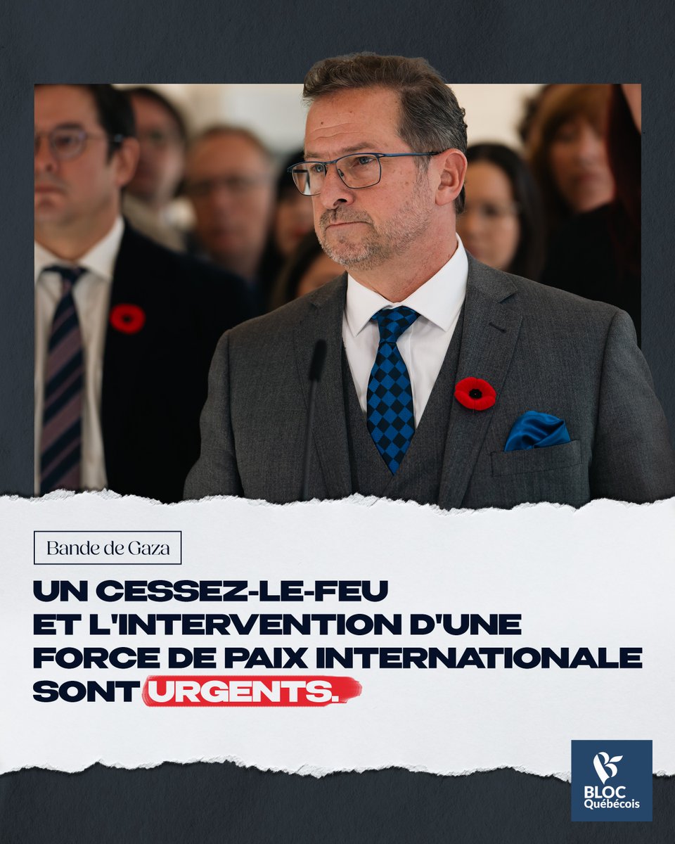 C’est le meilleur moyen de garantir la protection des civils et de leur acheminer de l’aide.

#BlocQc