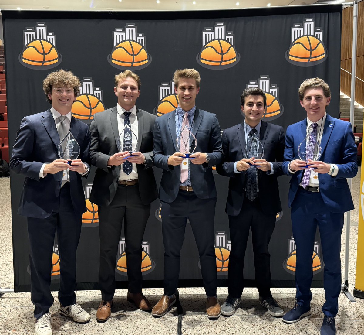 CFSTulane's tweet photo. Congratulations to our @Tulane team for taking home the gold at last week's @ASU Mock NBA Trade Deadline Competition! 🥇

The winners included: Asher Nisanoff, Cam Dartex, John Burrows, Nic Rioja, Max Yazdian, &amp; Isaac Popper https://t.co/wjLOeTca51