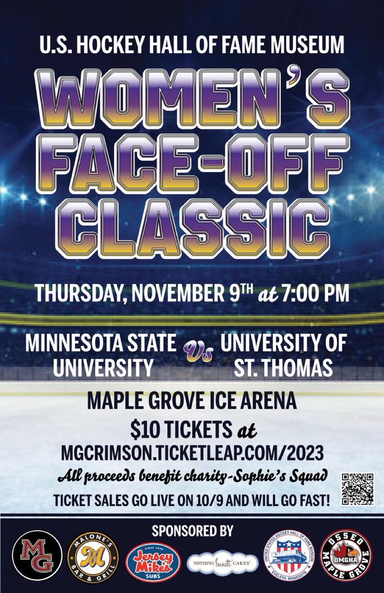 The Rivalry between <a href="/strom_dani/">Dani Strom</a> &amp; <a href="/_bellashipley/">Bella Shipley</a>
Will Start soon enough!! Tomorrow night at the MGCC you can catch the current Rivalry <a href="/TommieWHockey/">St. Thomas Women's Hockey</a> &amp; <a href="/MinnStWHockey/">Minnesota State Women’s Hockey</a> Tickets Still available &amp; all proceeds go to a great cause <a href="/SophiesSquad/">SophiesSquad</a> 
<a href="/MG_Girls_Hockey/">Crimson Girls Hockey Booster</a> <a href="/LetsPlay_Hockey/">Let's Play Hockey</a>