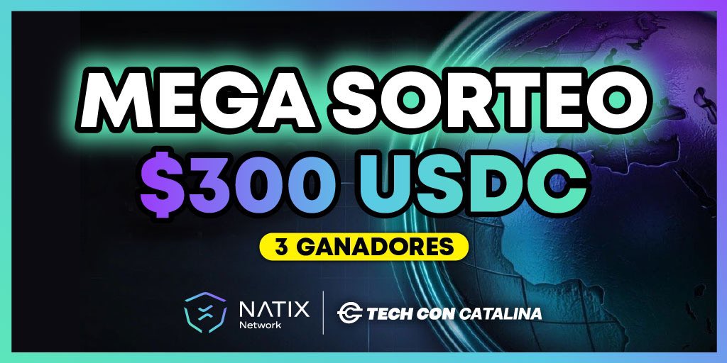 Catalina Castro (@techconcatalina) on Twitter photo 🏆MEGA SORTEO🏆
Junto a <a href="/NATIXNetwork/">NATIX Network</a> sorteamos $300 USDC para 3 ganadores, celebrando que pasaron los 30k usuarios en su Drive&app
Súper fácil de Participar: 👇🏻
1️⃣. Dale like ♥️ y Re-Tweet 🔁
2️⃣. Sígueme a mi y a <a href="/NATIXNetwork/">NATIX Network</a>
3️⃣. Etiqueta a 3 amigos
Cuantos más amigos 🏆MEGA SORTEO🏆
Junto a <a href="/NATIXNetwork/">NATIX Network</a> sorteamos $300 USDC para 3 ganadores, celebrando que pasaron los 30k usuarios en su Drive&app
Súper fácil de Participar: 👇🏻
1️⃣. Dale like ♥️ y Re-Tweet 🔁
2️⃣. Sígueme a mi y a <a href="/NATIXNetwork/">NATIX Network</a>
3️⃣. Etiqueta a 3 amigos
Cuantos más amigos