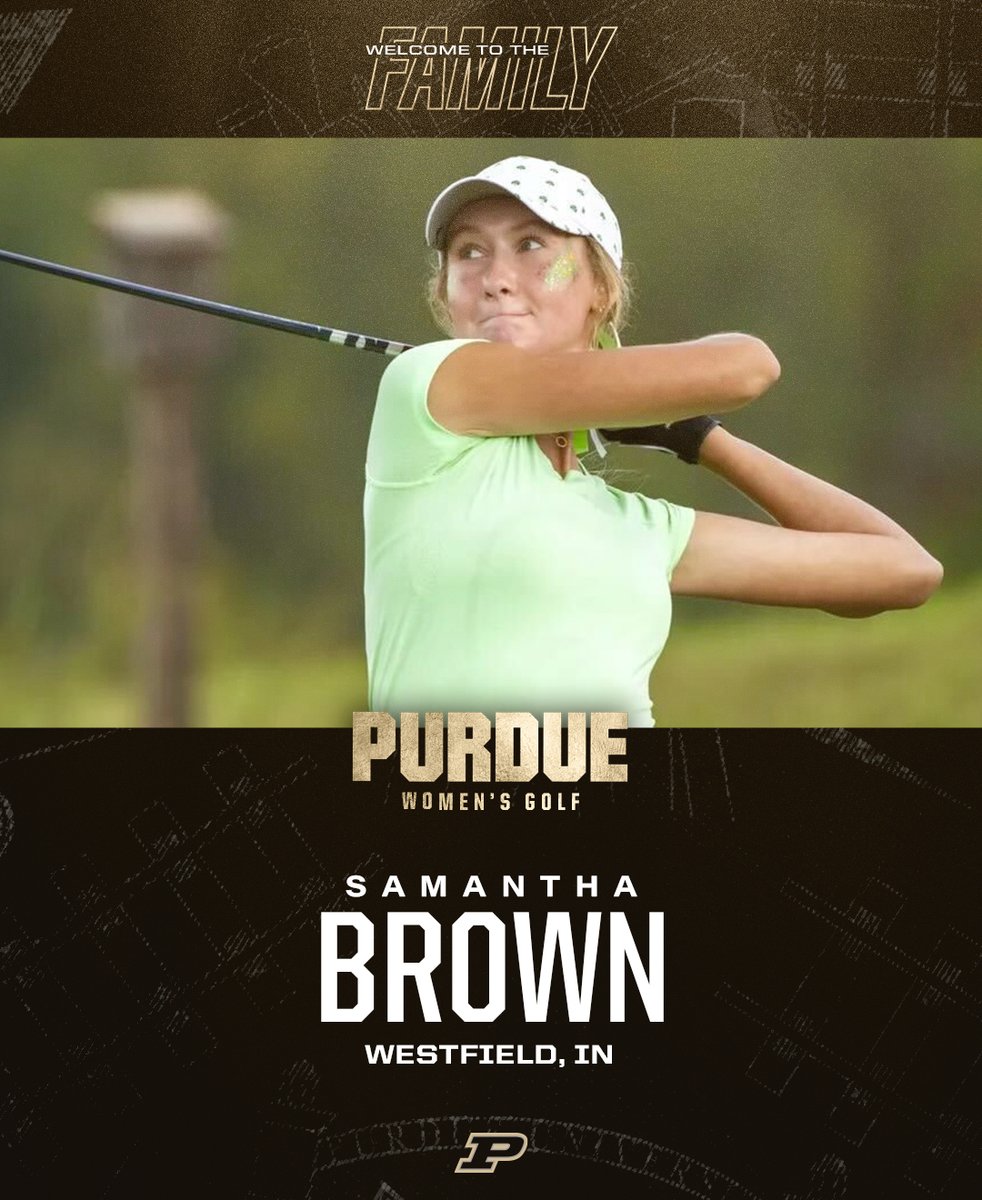 OFFICIALLY A BOILERMAKER! @samanthaebrown7 won 24 of 28 tournaments throughout her high school career, including the 2023 IHSAA State Championship. #BoilerUp