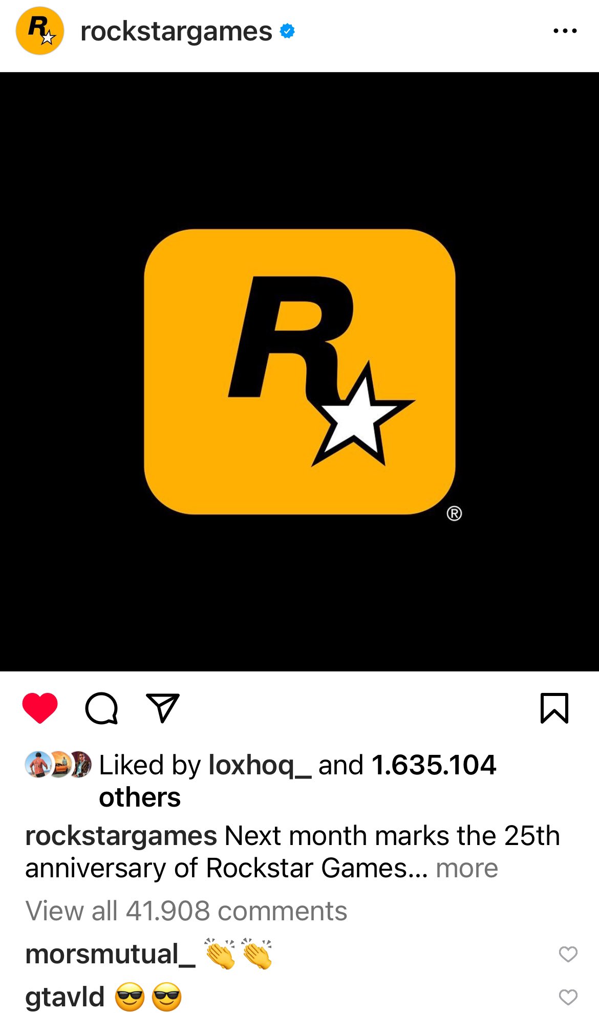 Rockstar Games GTA 6 Trailer announcement passes 1 Million likes, becomes  most liked gaming tweet - RockstarINTEL