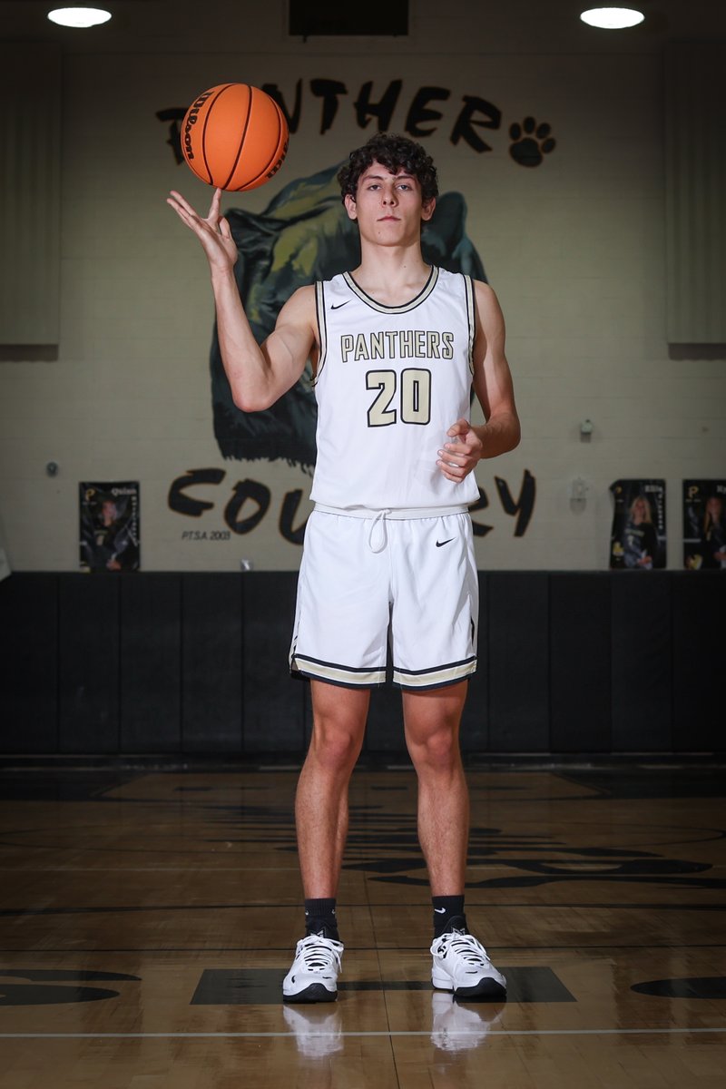 20 Days until our first game on Nov. 28! Introducing Plant Panther #20, senior, Niko Bavaro (<a href="/NikoBavaro/">Niko Bavaro</a>).