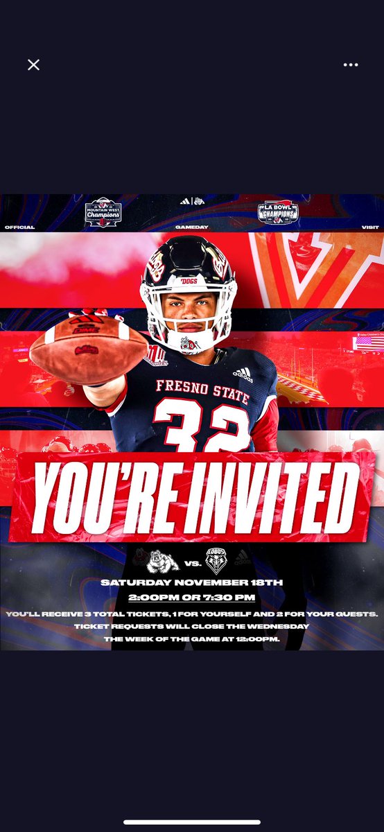 EjBrandreth's tweet photo. @FresnoStateFB @SSovacool55 @ApplebaumNathan Go Dogs!! Thank you for the invite! https://t.co/iYV4UbW4Lh
