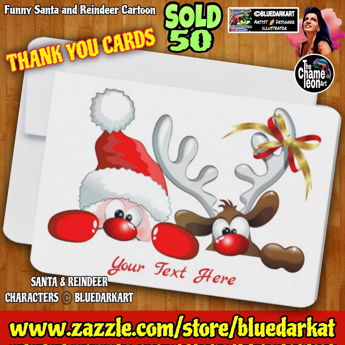 SOLD 🎅 #Funny #Santa & #Reindeer #Cartoon #ThankYou #Cards 🦌 #design © #BluedarkArt #TheChameleonArt 👉 zazzle.com/funny_santa_an…
▪︎
🔥 #save 25% 🎁 on #shop 👉 zazzle.com/store/bluedark…
▪︎
#xmas #cute #holidaycards #christmascards #stationery #thankyoucards #trends